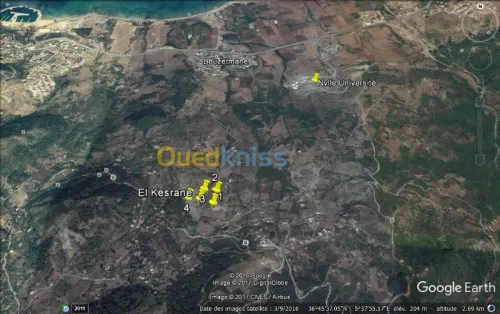 Vente Terrain Jijel El aouana