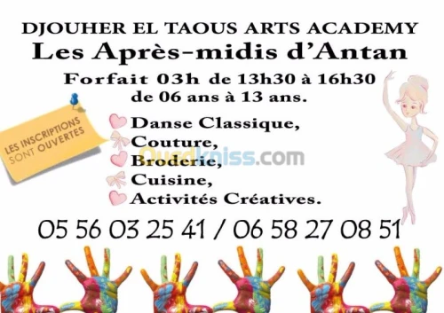 école artistique pour enfant à ZERALDA