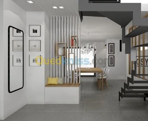 ventre et décorations en placoplatre 