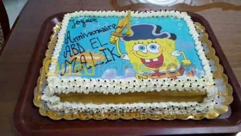 gateau d'anniversaire photo comestible