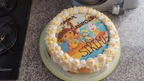 gateau d'anniversaire photo comestible