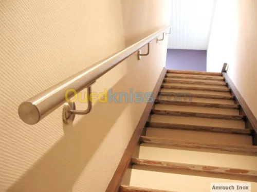 Rampe d'escalier, Gardes corp, Main courante en inox
