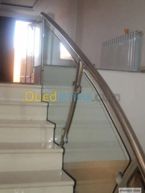 Rampe d'escalier, Gardes corp, Main courante en inox