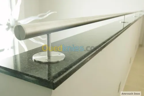 Rampe d'escalier, Gardes corp, Main courante en inox