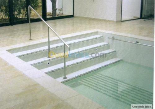 Rampe d'escalier, Gardes corp, Main courante en inox