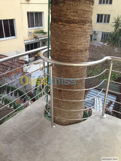 Rampe d'escalier, Gardes corp, Main courante en inox