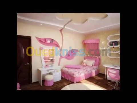 decoration en placoplatre et peinture 
