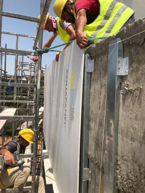 aménagement intérieur et extérieur en toutes modèle des plaques Aquapanel ex..