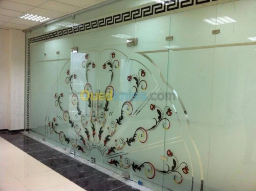 furniture pose du verre et accessoires