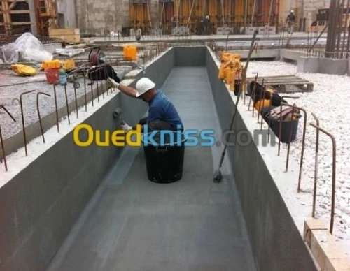 Etanchieté pour terrasse et réservoir