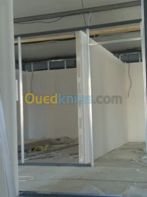 travaux decoration en ba13 et pvc