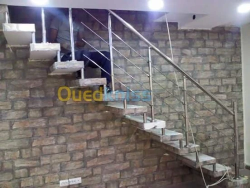 Rampes d'Escalier en Inox