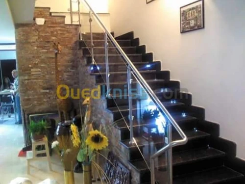 Rampes d'Escalier en Inox