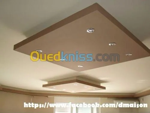 Placoplâtre b13 et pvc
