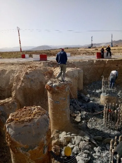 recepage des pieux de fondation 