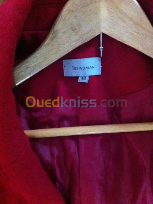 Veste cachemire couleur rouge  