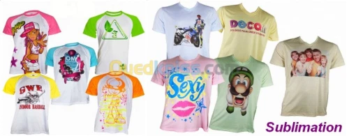sérigraphie et sublimation 