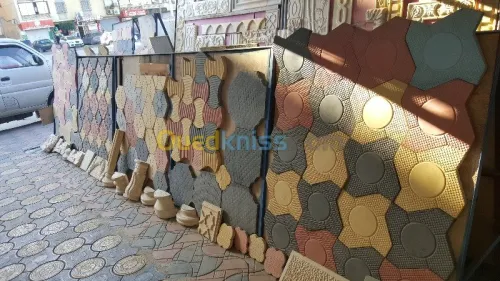 Pavee et pierr decotation