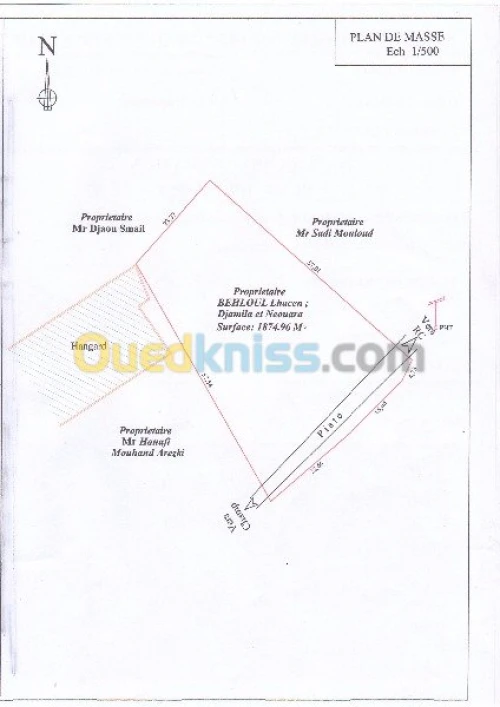 Vente Terrain Bejaia Tazmaltdaira
