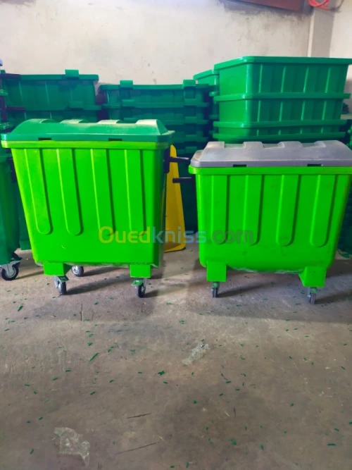  bac ordure plastique 660l240l 770lt