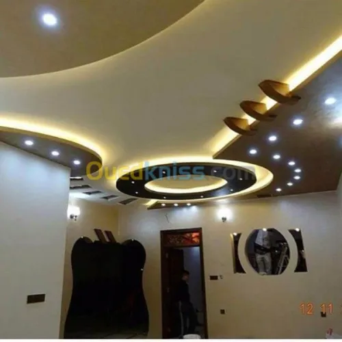faux plafond placoplatre et revêtment