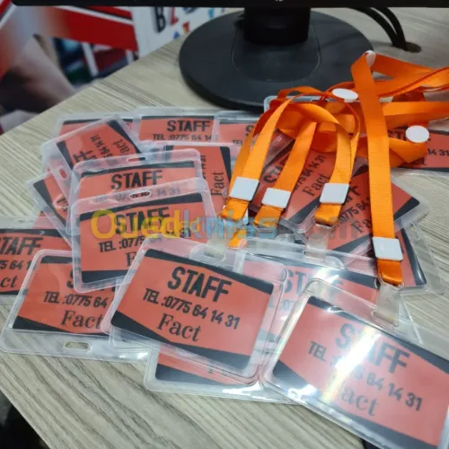 Impression badges PVC Cartes PVC