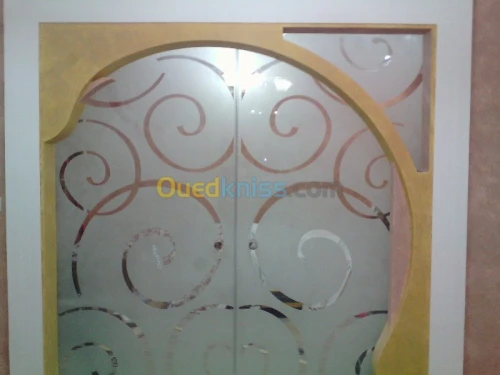 décoration de verre trempe