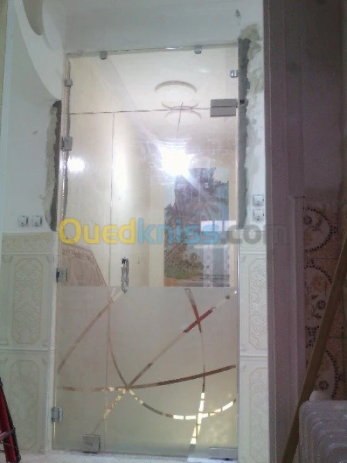 décoration de verre trempe