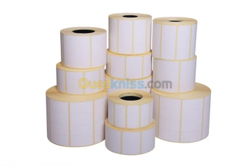 Rouleaux etiquettes thermique 