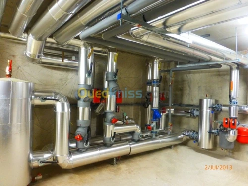 Travaux de calorifugeage et isolation 