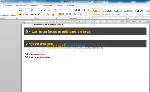 JAVA, UML, Bases de données et iReport