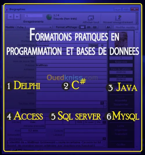 PROGRAMMATION ET BASES DE DONNEES