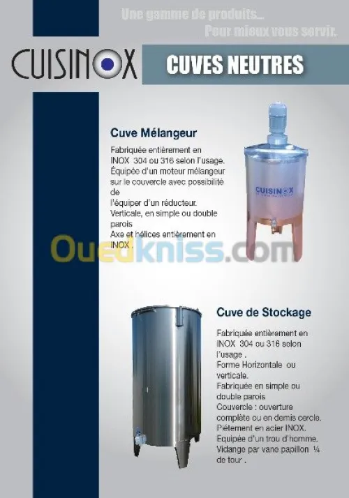 fabrication et vente 