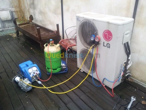 instalation climatiseur + gaz avec facture