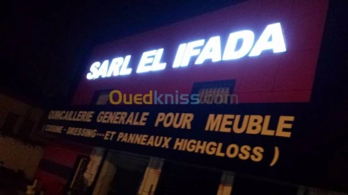 Enseigne- Texte relief  - forex - Plexiglas