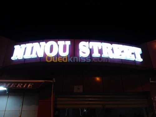 Enseigne- Texte relief  - forex - Plexiglas