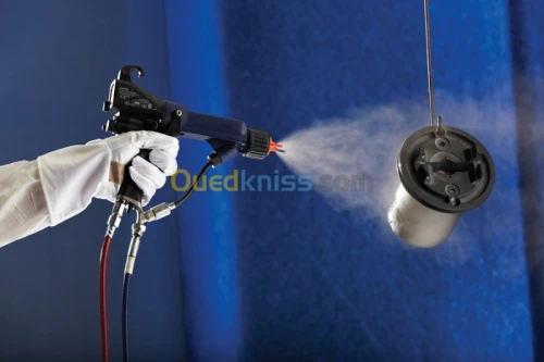 Peinture époxy électrostatique au four 