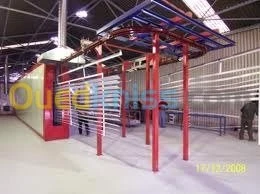 Peinture époxy électrostatique au four 