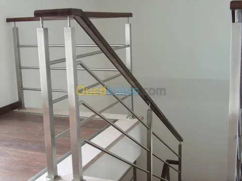 d'escalier en bois escargot en fer 
