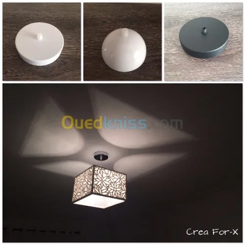 Découpe claustra, luminaires, miroirs 