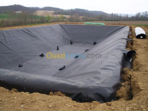 Geomembrane, réseau goutte à goutte 