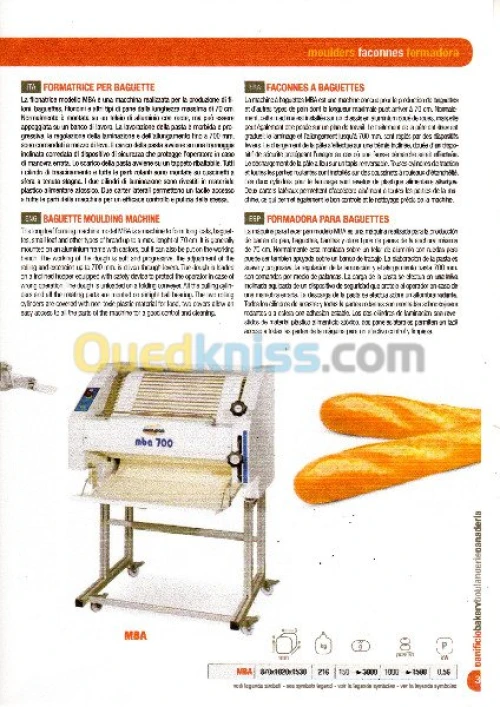 FACONNEUSE A BAGUETTES VITELLA italy.