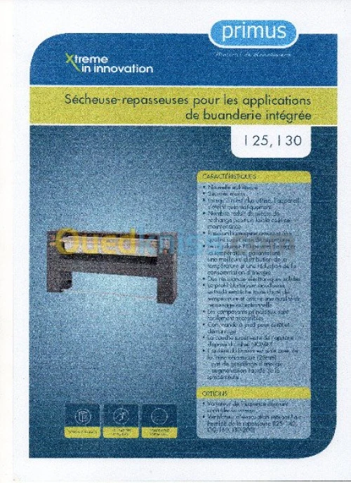 BUANDERIE INDUSTRIELLE MARQUE PRIMUS
