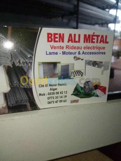 Vente accessoir Rideaux metalique et A
