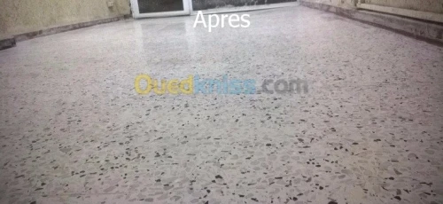 ponçage ,lustrage , coulage de granite