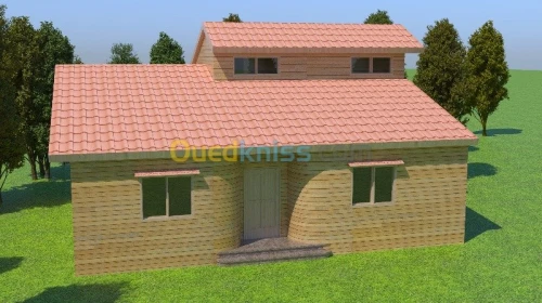 FABRICATION DE CHALETS EN BOIS ROUGE