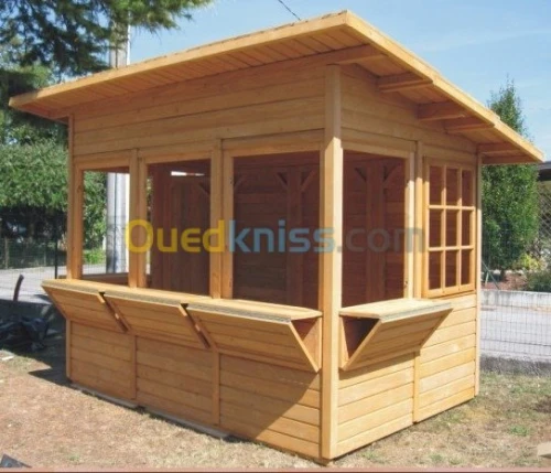 FABRICATION DE CHALETS EN BOIS ROUGE