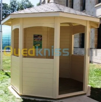 FABRICATION DE CHALETS EN BOIS ROUGE