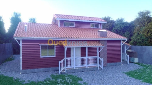 FABRICATION DE CHALETS EN BOIS ROUGE