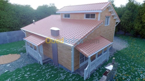 FABRICATION DE CHALETS EN BOIS ROUGE
